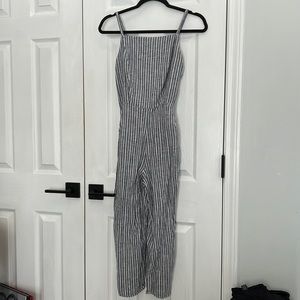 Striped Jumpsuit with pockets